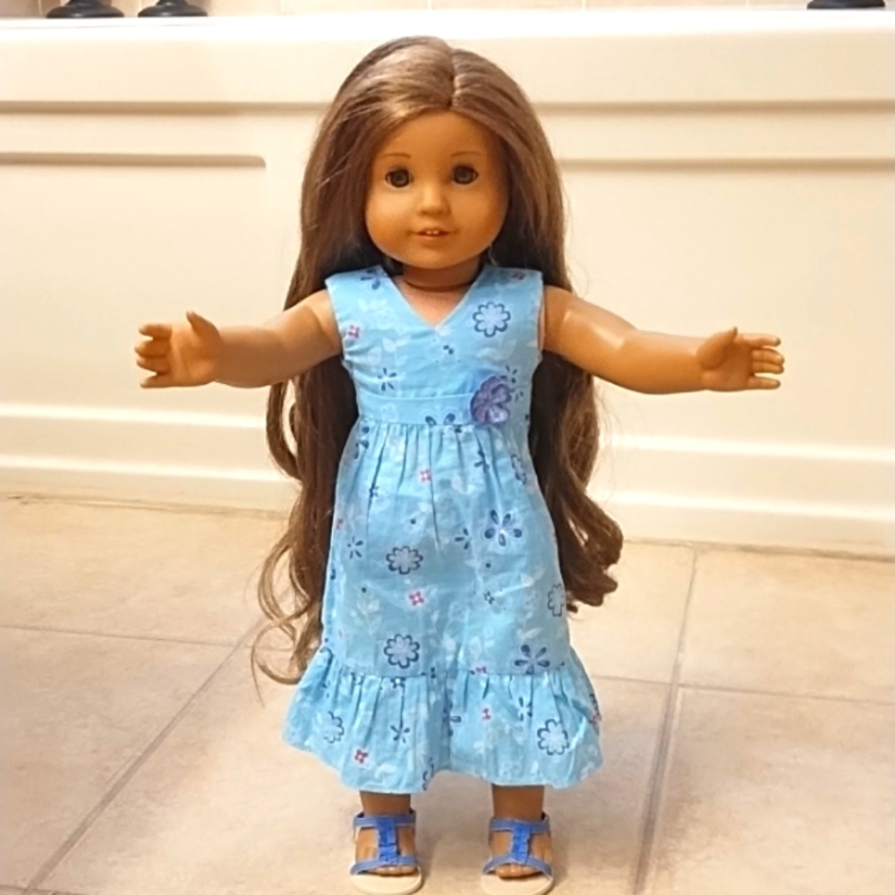American Girl Kanani Doll GOTY 2011 Meet Dress Outfit Shoes Sandals Retired